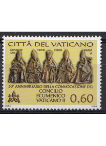 2009 Vaticano 50° Convocazione Concilio Ecumenico 1 Valore Sassone 1514